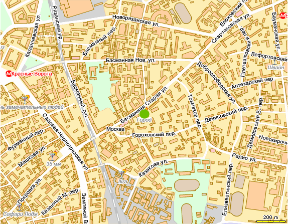 Красные ворота на карте. Старая Басманная на карте Москвы. Басманный район Москвы на карте. Басманная улица на карте. Ул Басманная на карте Москвы.